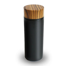 画像をギャラリービューアに読み込む, 【 パーツ少なく洗いやすい 】木目がおしゃれ アーバン ティーボトル 水筒 軽量 330ml スリム - きつさこ